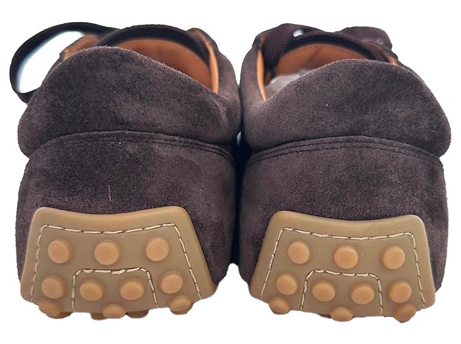 Sneakers basse Tod's in suede marrone - vista 6