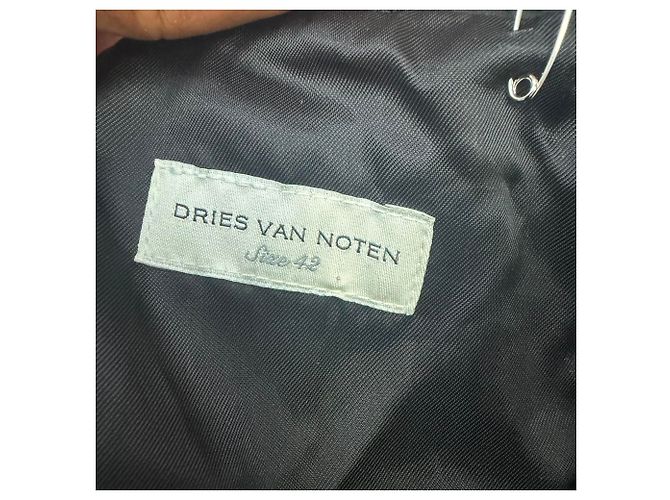 Dries Van Noten Midirock mit Crinkle-Effekt aus schwarzem Polyester - Ansicht 4