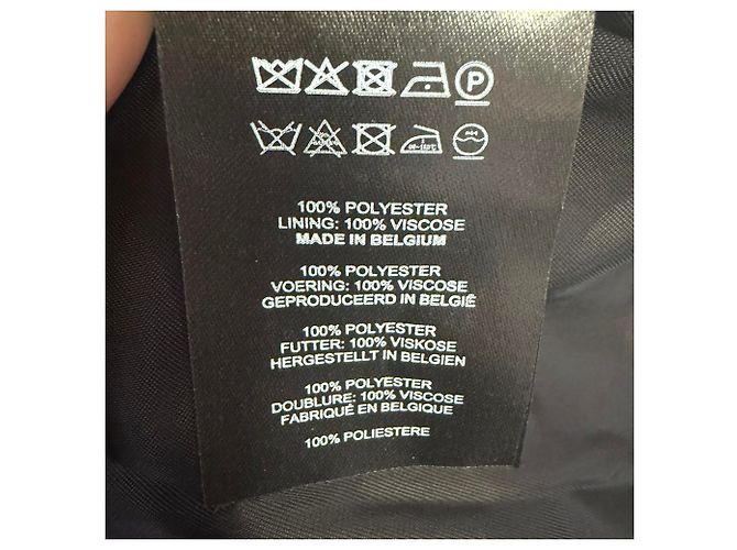 Dries Van Noten Midirock mit Crinkle-Effekt aus schwarzem Polyester - Ansicht 5