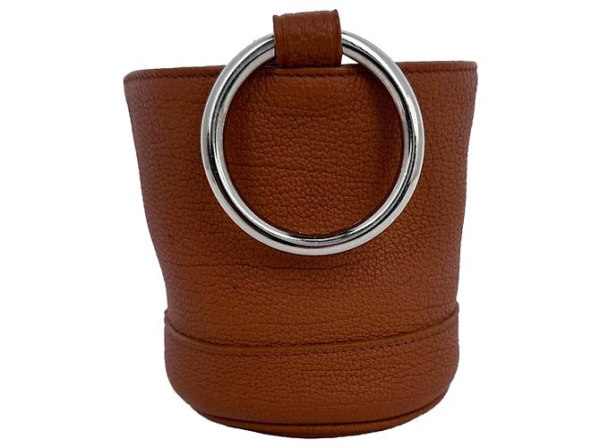 Borsa a secchiello Simon Miller Bonsai in pelle marrone Rosso - vista 4