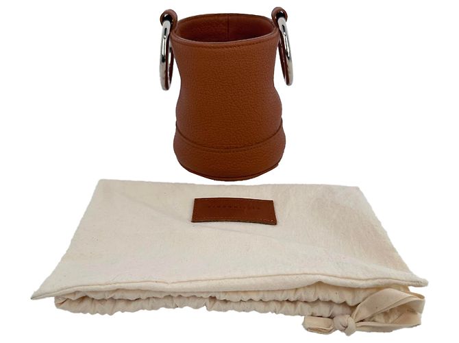 Borsa a secchiello Simon Miller Bonsai in pelle marrone Rosso - vista 9