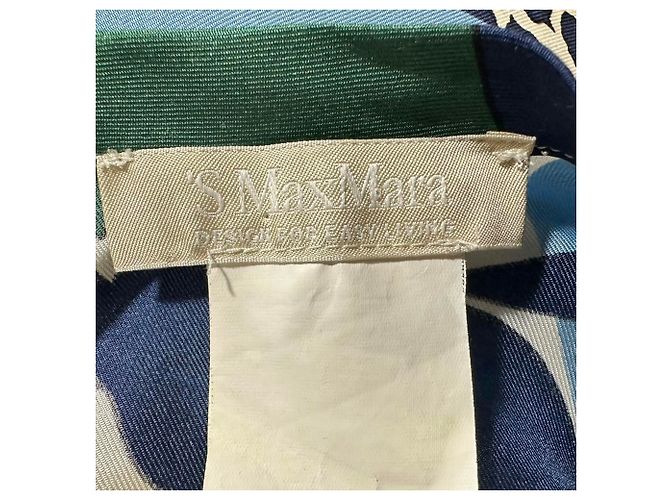 Abito stampato 'S Max Mara in seta multicolore - vista 7