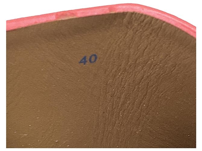 Mules See by Chloé Essie Slide in pelle rossa Rosso - vista 9