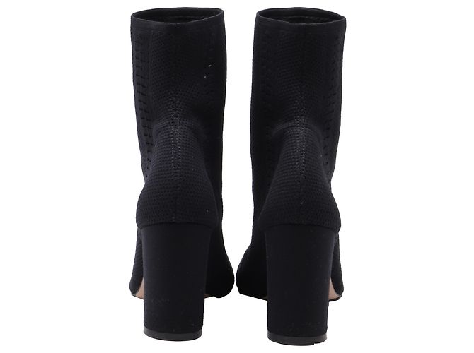 Stivali in maglia elasticizzata Gianvito Rossi in nylon canvas nero - vista 3