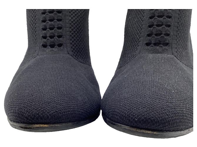 Stivali in maglia elasticizzata Gianvito Rossi in nylon canvas nero - vista 7