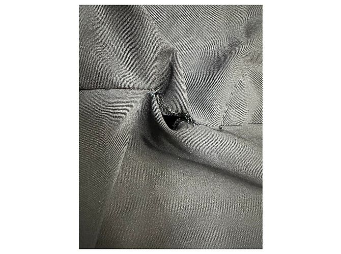 Calças de perna reta Brunello Cucinelli em lã preta Impressão em python - vista 15