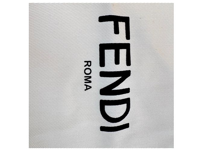 Sneaker basse in pelle bianca con stampa logo Fendi Bianco - vista 16