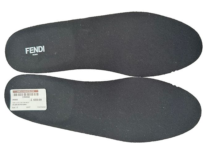 Sneaker basse in pelle bianca con stampa logo Fendi Bianco - vista 19