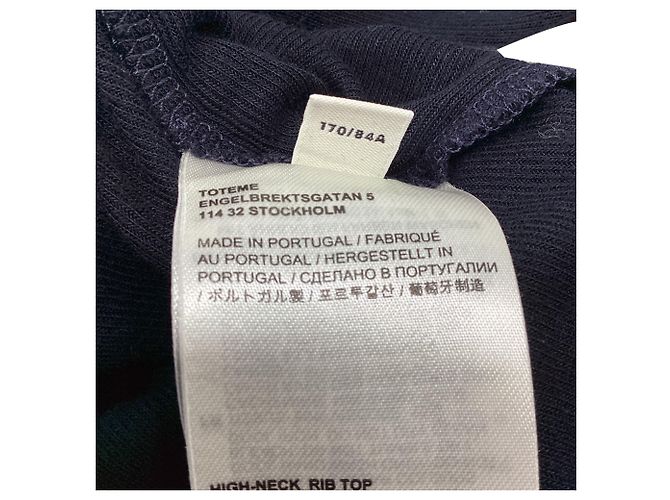 Totême Rollkragenpullover aus Viskose in Navy Blue Blau Marineblau - Ansicht 7