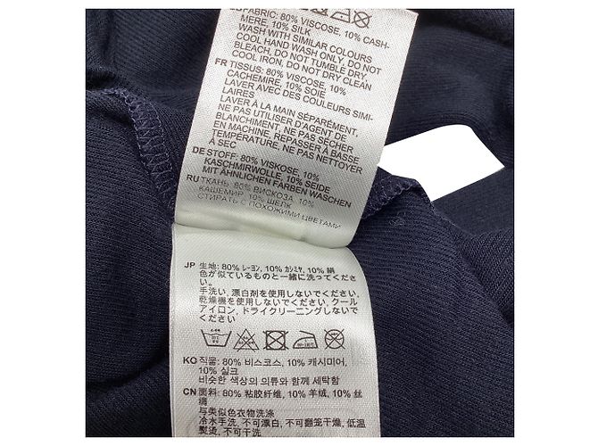 Totême Rollkragenpullover aus Viskose in Navy Blue Blau Marineblau - Ansicht 8