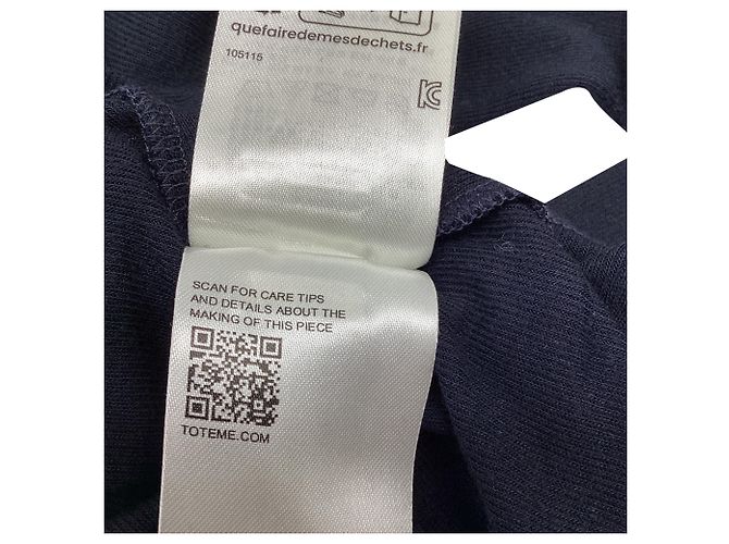 Totême Rollkragenpullover aus Viskose in Navy Blue Blau Marineblau - Ansicht 9