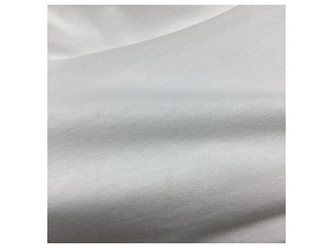 Camiseta holgada de cuello en V Dries Van Noten en algodón blanco Crudo - vista 7