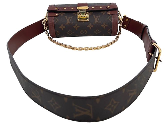 Borsa Louis Vuitton Papillon Trunk in Nylon Canvas marrone - vista 2