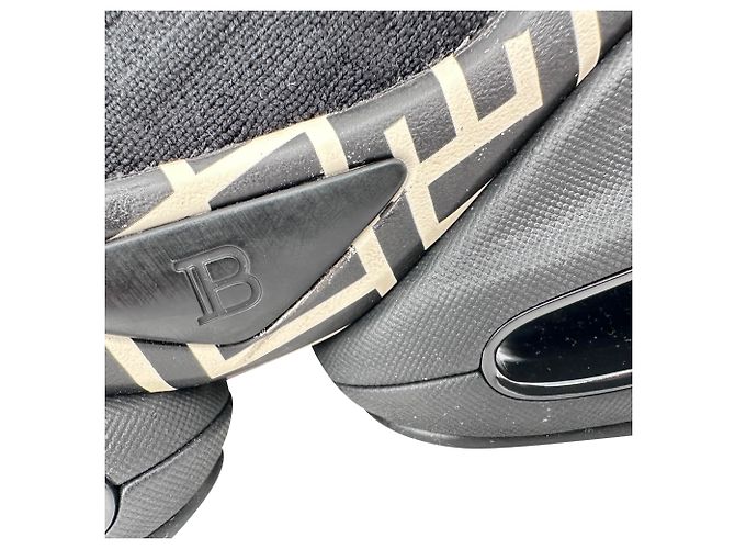 Sneaker alte Balmain B-Bold in poliestere nero - vista 10