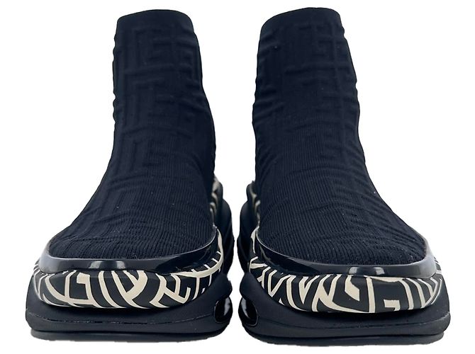 Sneaker alte Balmain B-Bold in poliestere nero - vista 2