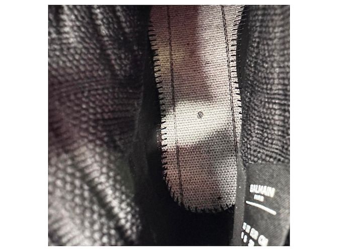 Sneaker alte Balmain B-Bold in poliestere nero - vista 20