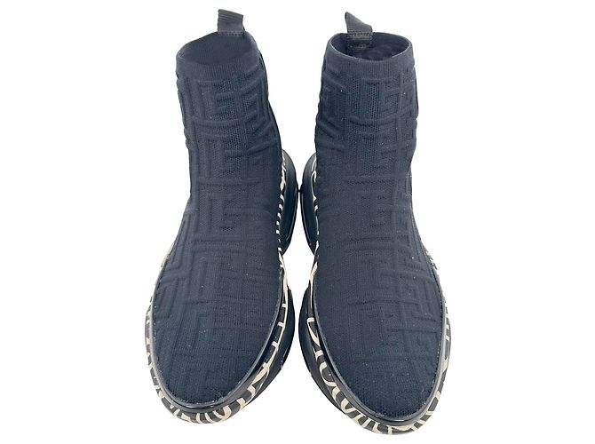 Sneaker alte Balmain B-Bold in poliestere nero - vista 3