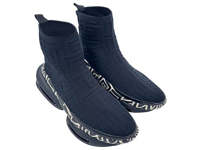 Sneaker alte Balmain B-Bold in poliestere nero - vista 5