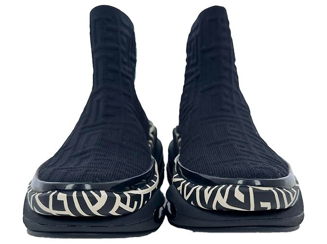 Sneaker alte Balmain B-Bold in poliestere nero - vista 7