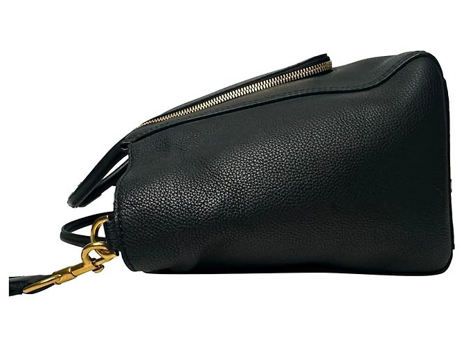 Borsa Anya Hindmarch con manico in pelle nera - vista 3