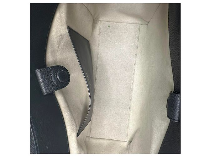Borsa Anya Hindmarch con manico in pelle nera - vista 6