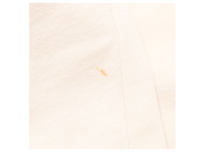 Sweatshirt com capuz Saint Laurent Palm Tree em algodão creme Branco Cru - vista 9