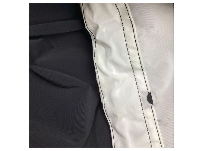 Off White Abito maxi a collo alto stampato Off-White in poliammide nera Nero - vista 7