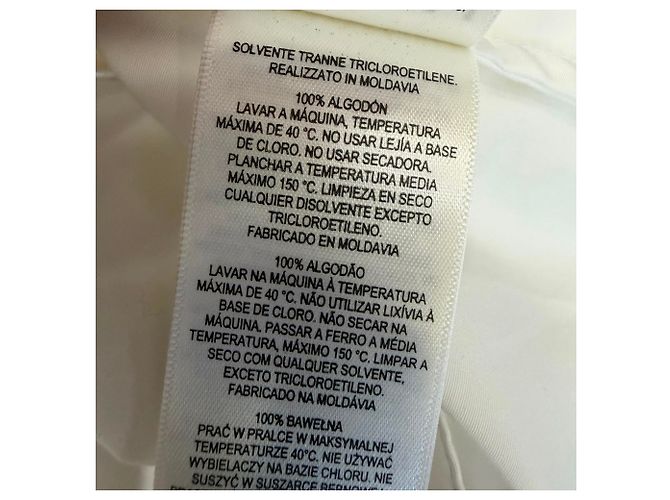 Camisa Erdem con aplicaciones florales en algodón blanco - vista 7