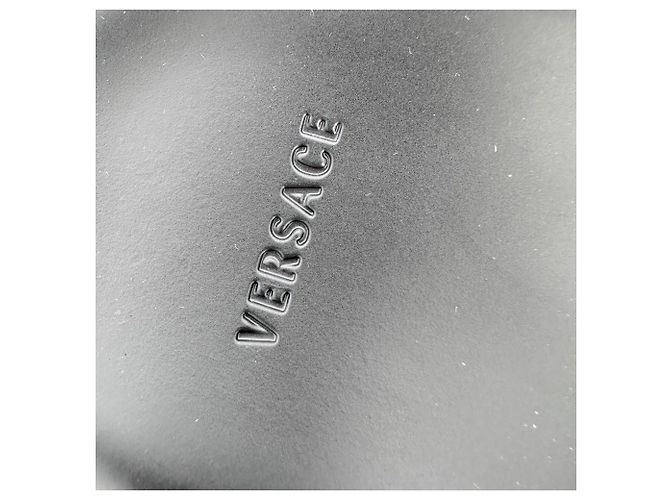 Ciabatte Versace Medusa Pool in gomma nera Nero - Ansicht 7