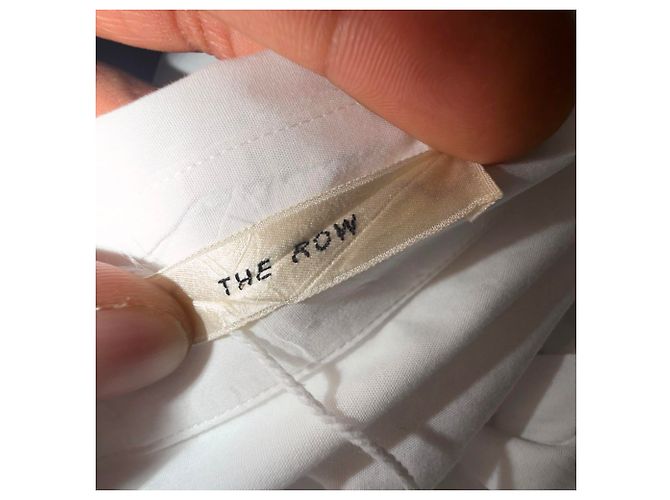 Camisa de botones The Row en algodón blanco - vista 4