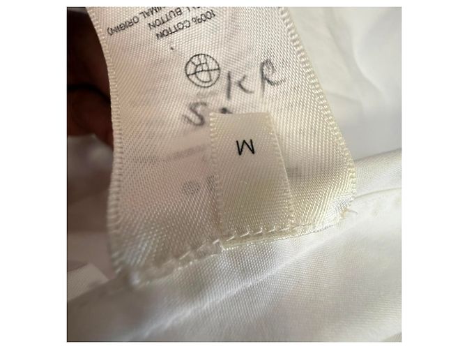 Camisa de botones The Row en algodón blanco - vista 8