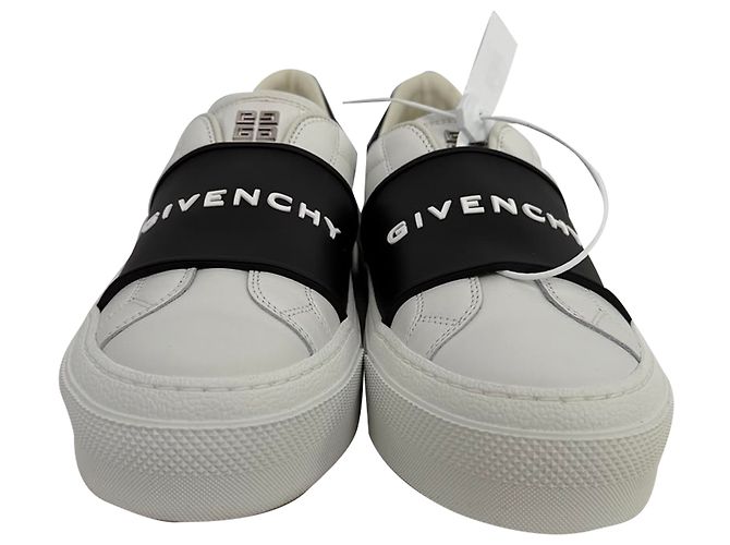 Sneakers City Court Slip-On Givenchy in pelle bianca Bianco Crudo - vista 2
