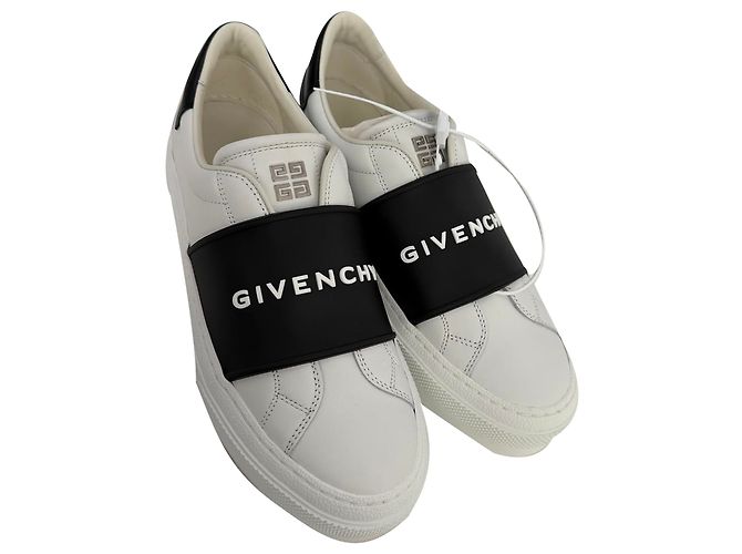 Sneakers City Court Slip-On Givenchy in pelle bianca Bianco Crudo - vista 5
