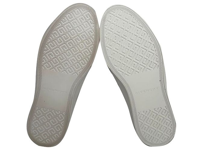 Sneakers City Court Slip-On Givenchy in pelle bianca Bianco Crudo - vista 6