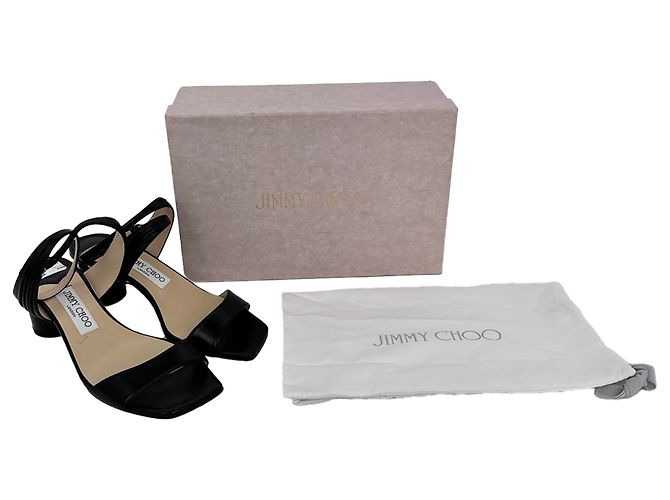 Sandali con tacco Jimmy Choo Jago in pelle nera Nero - vista 15