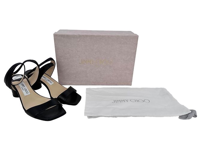 Sandali con tacco Jimmy Choo Jago in pelle nera Nero - vista 16