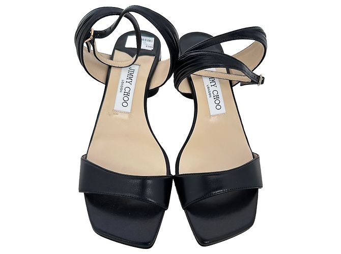Sandali con tacco Jimmy Choo Jago in pelle nera Nero - vista 3