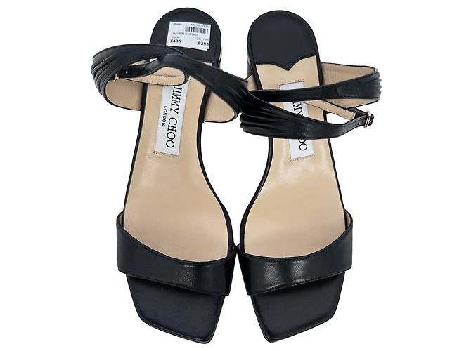 Sandali con tacco Jimmy Choo Jago in pelle nera Nero - vista 4