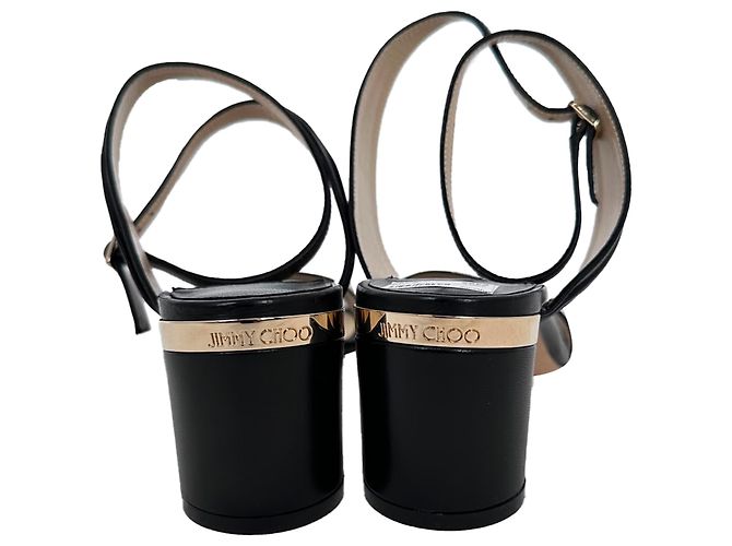 Sandali con tacco Jimmy Choo Jago in pelle nera Nero - vista 6