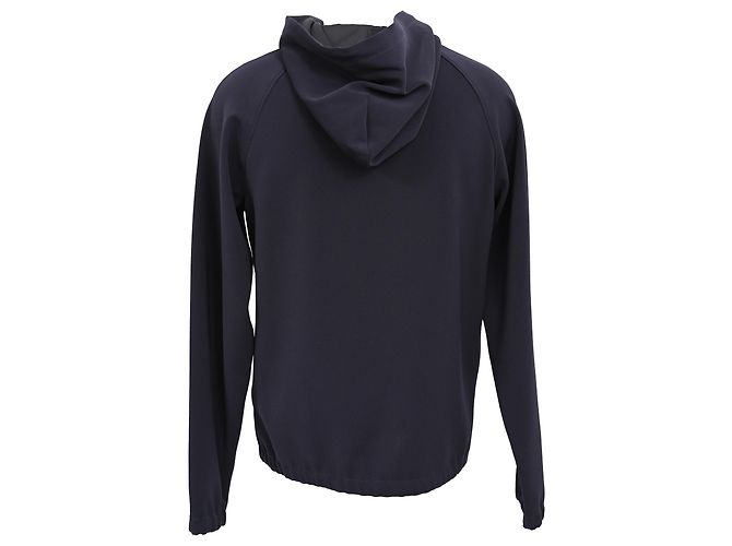 Theory Hoodie-Jacke aus schwarzem Polyester - Ansicht 3