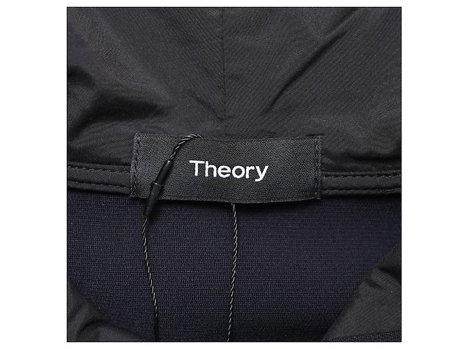 Theory Hoodie-Jacke aus schwarzem Polyester - Ansicht 5