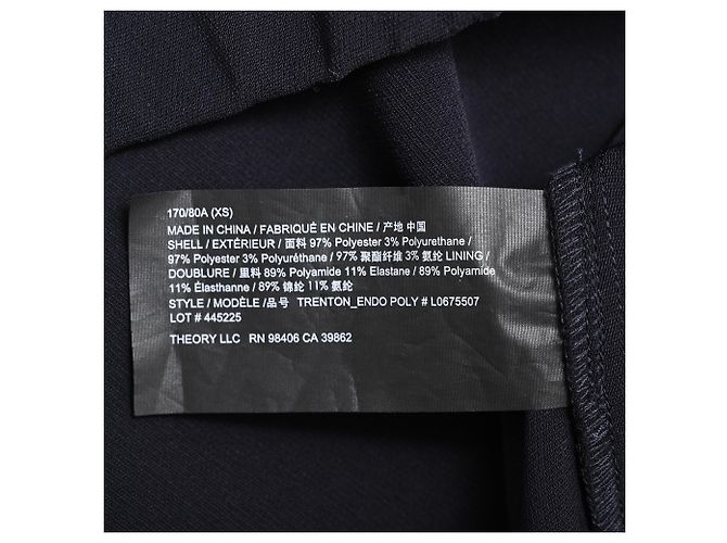 Theory Hoodie-Jacke aus schwarzem Polyester - Ansicht 7