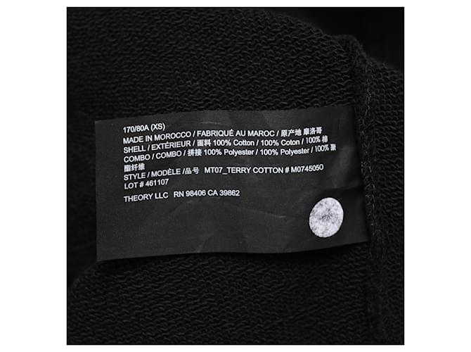 Theory Kapuzenpullover aus schwarzer Baumwolle - Ansicht 8
