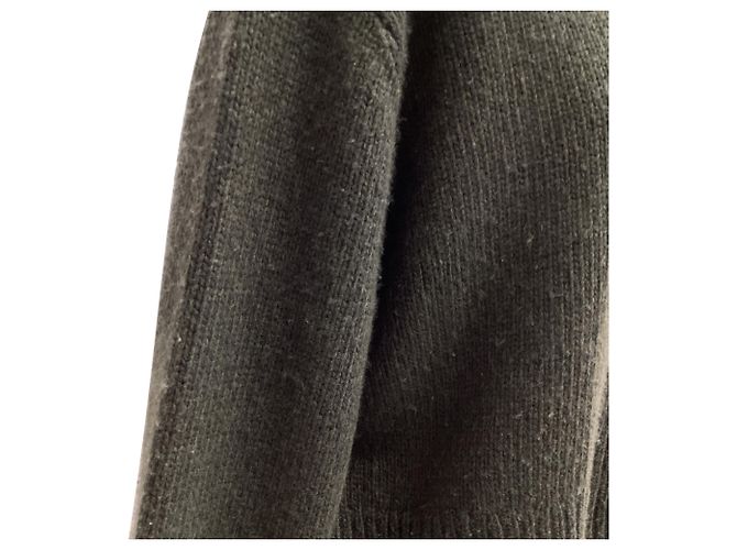 Nili Lotan Rundhals-Strickpullover aus olivgrüner Wolle - Ansicht 10