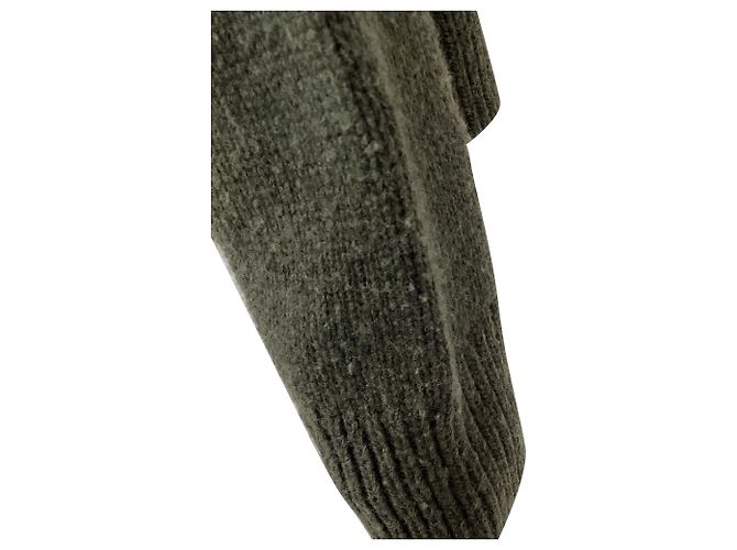 Nili Lotan Rundhals-Strickpullover aus olivgrüner Wolle - Ansicht 5