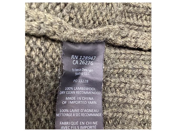 Nili Lotan Rundhals-Strickpullover aus olivgrüner Wolle - Ansicht 8