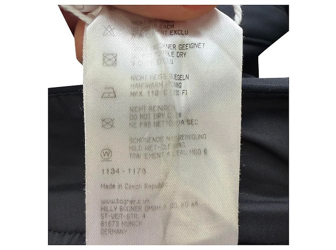 Bogner ausgestellte Hose aus schwarzem Polyester - Ansicht 7