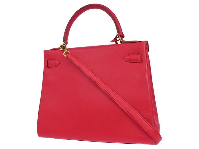 Hermès Hermes Kelly Red Evercalf with Gold Hardware 28 - view 2