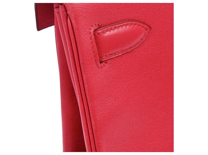 Hermès Hermes Kelly Red Evercalf with Gold Hardware 28 - view 4