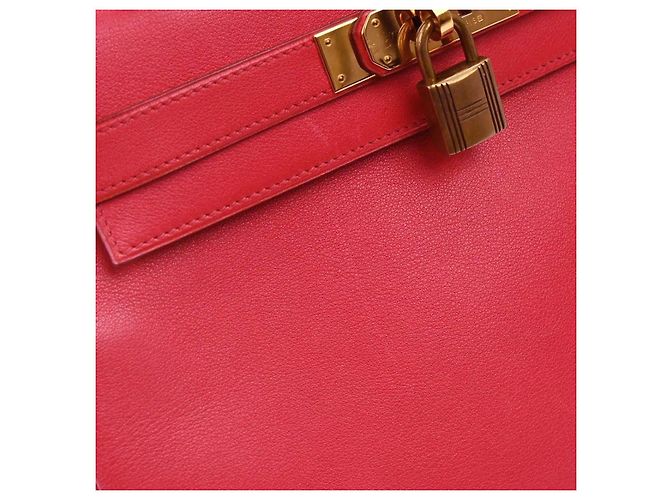 Hermès Hermes Kelly Red Evercalf with Gold Hardware 28 - view 5